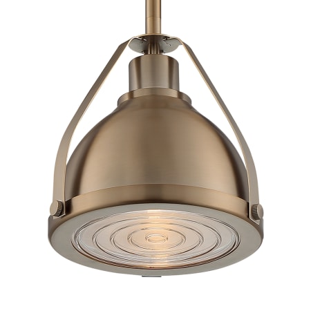 Nuvo Lighting Barbett 9" Wide Pendant Burnished Brass