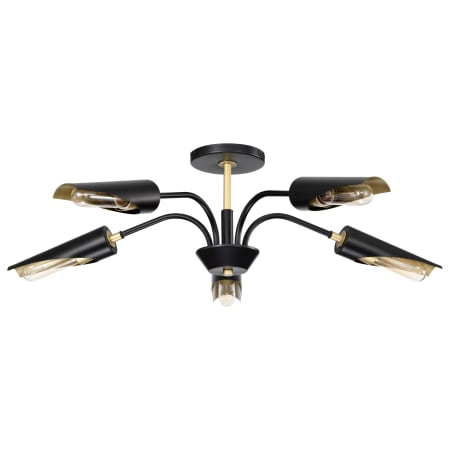 Nuvo Lighting Marc 5 Light 29" Wide Chandelier Matte Black