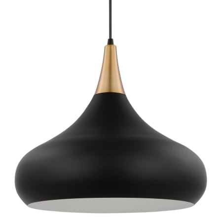 Nuvo Lighting Phoenix 18" Wide Pendant Matte Black / Burnished Brass