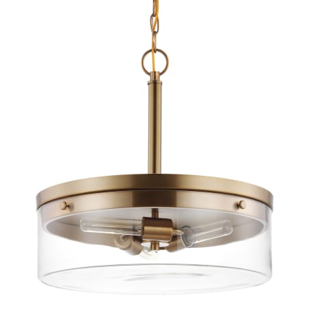 Nuvo Lighting Intersection 3 Light 17" Wide Pendant Burnished Brass