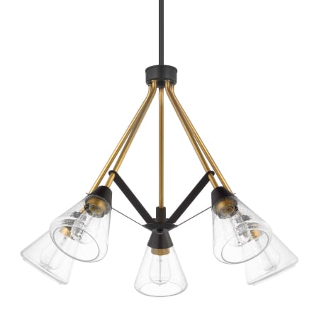 Nuvo Lighting Starlight 5 Light 29" Wide Chandelier Matte Black / Natural Brass