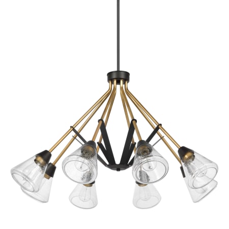 Nuvo Lighting Starlight 8 Light 38" Wide Chandelier Matte Black / Natural Brass