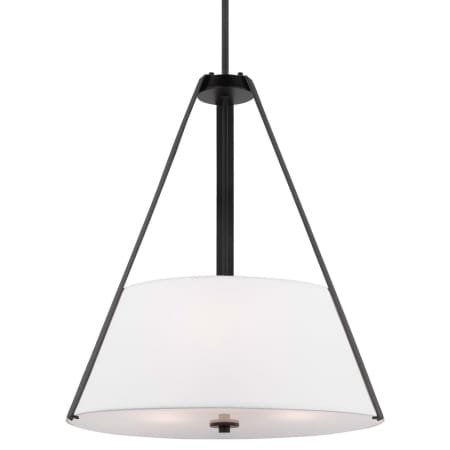 Nuvo Lighting Brewster 3 Light 22" Wide Pendant with Shade Black