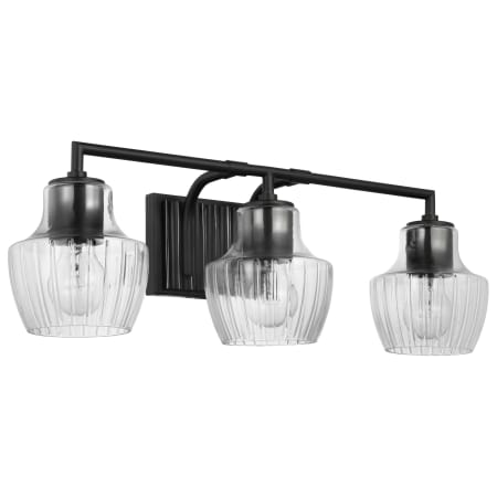 Nuvo Lighting Destin 3 Light 24" Wide Vanity Light Black / Silver Accents