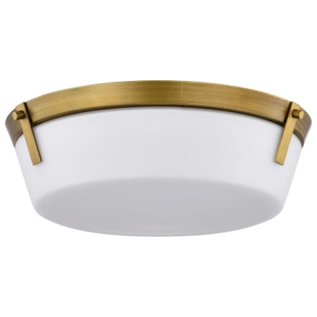 Nuvo Lighting Rowen 3 Light 15" Wide Flush Mount Ceiling Fixture with Shade Natural Brass