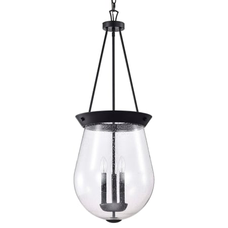 Nuvo Lighting Boliver 3 Light 15" Wide Pendant with Shade Matte Black