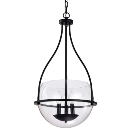 Nuvo Lighting Amado 3 Light 14" Wide Pendant Matte Black