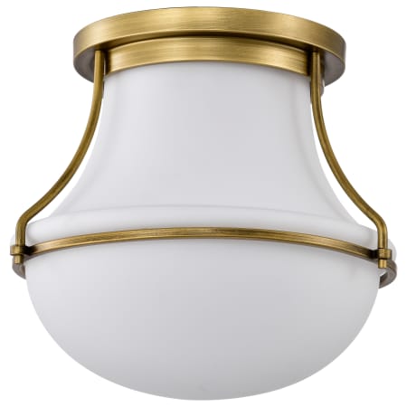 Nuvo Lighting Valdora 14" Wide Flush Mount Bowl Ceiling Fixture with Shade Natural Brass