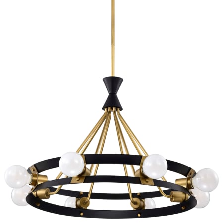 Nuvo Lighting Marsden 8 Light 24" Wide Ring Chandelier Matte Black