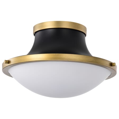 Nuvo Lighting Lafayette 14" Wide Flush Mount Bowl Ceiling Fixture with Shade Matte Black