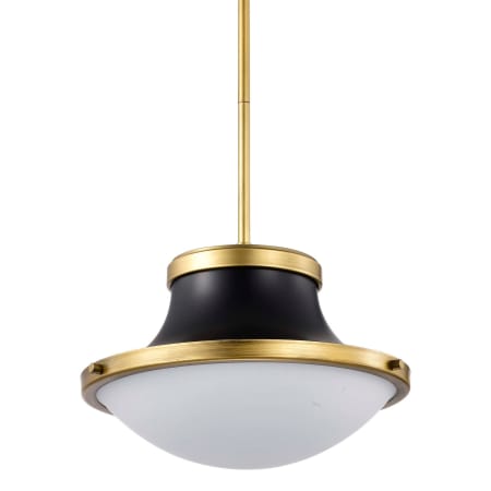 Nuvo Lighting Lafayette 14" Wide Pendant with Shade Matte Black