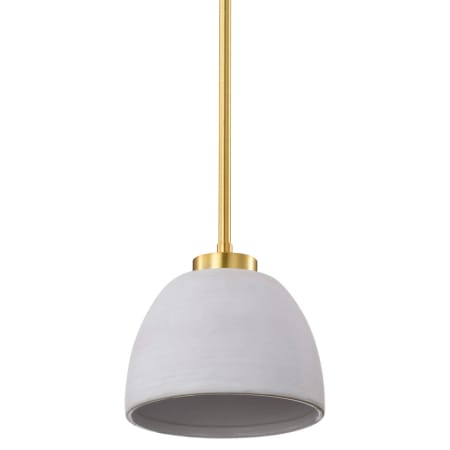Nuvo Lighting Collins 8" Wide Mini Pendant Brushed Brass