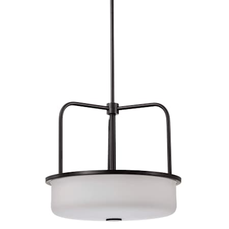 Nuvo Lighting Warren 3 Light 17" Wide Pendant Gun Metal