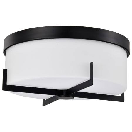 Nuvo Lighting Roselle 3 Light 15" Wide Flush Mount Drum Ceiling Fixture Matte Black