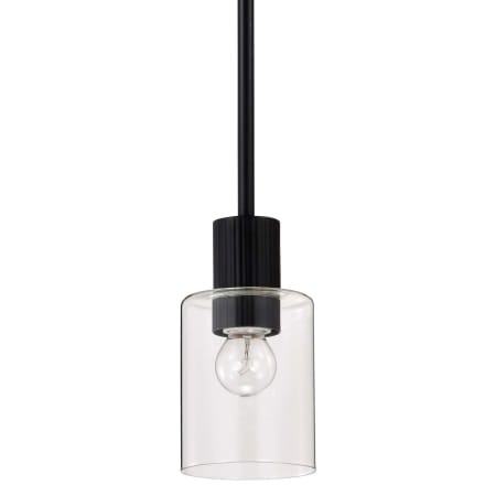 Nuvo Lighting Clarksville 4" Wide Mini Pendant Matte Black