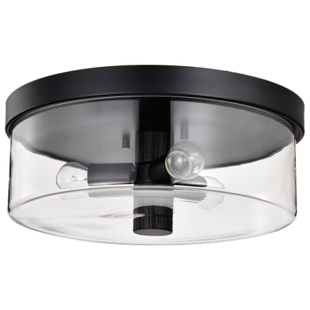 Nuvo Lighting Clarksville 3 Light 15" Wide Flush Mount Drum Ceiling Fixture Matte Black