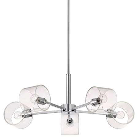 Nuvo Lighting Marlowe 5 Light 28" Wide Chandelier Polished Nickel