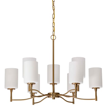 Nuvo Lighting Liam 9 Light 30" Wide Chandelier Burnished Brass