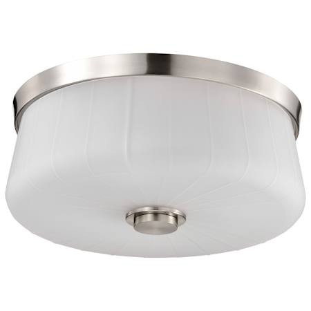 Nuvo Lighting Lune 3 Light 16" Wide Flush Mount Ceiling Fixture Brushed Nickel