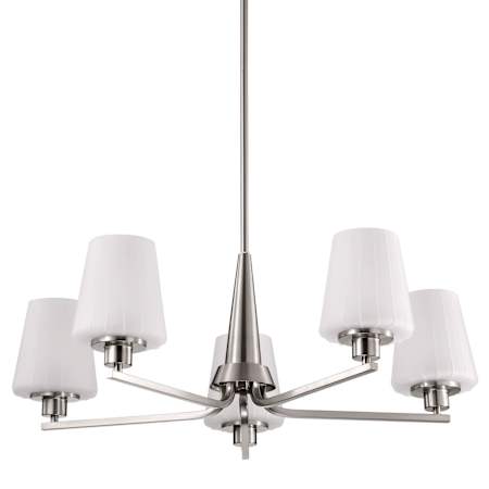 Nuvo Lighting Lune 5 Light 30" Wide Chandelier Brushed Nickel