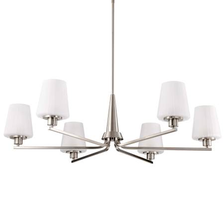 Nuvo Lighting Lune 6 Light 40" Wide Chandelier Brushed Nickel