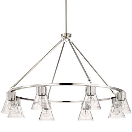 Nuvo Lighting Gianna 8 Light 40" Wide Ring Chandelier Brushed Nickel