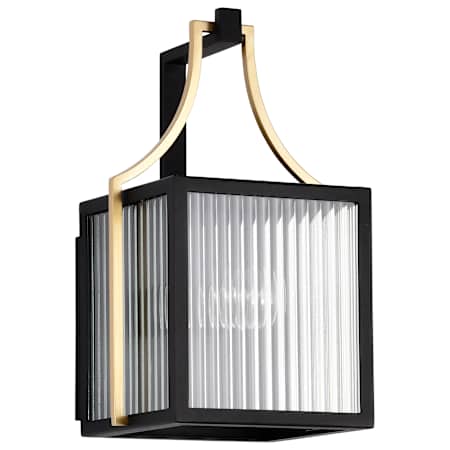 Nuvo Lighting Holden 12" Tall Outdoor Wall Sconce Black / Gold