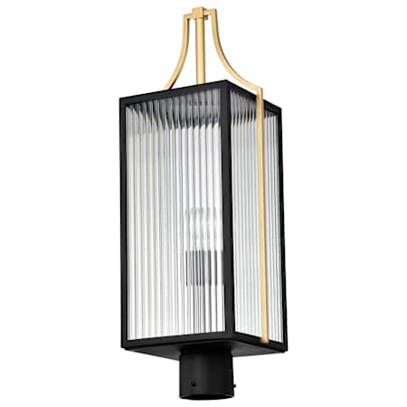 Nuvo Lighting Holden 25" Tall Post Light Black / Gold