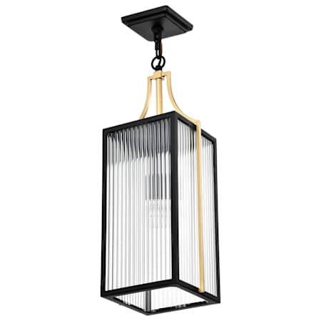 Nuvo Lighting Holden 9" Wide Outdoor Pendant Black / Gold