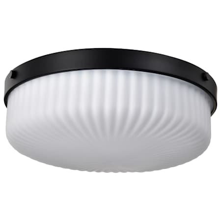 Nuvo Lighting Solara 3 Light 17" Wide Flush Mount Drum Ceiling Fixture Matte Black