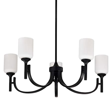 Nuvo Lighting Solara 5 Light 30" Wide Chandelier Matte Black
