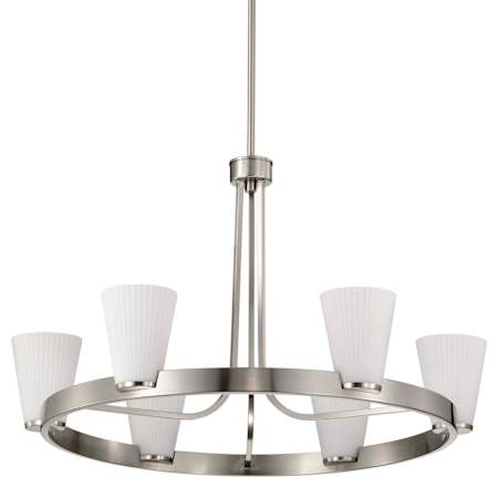 Nuvo Lighting Royale 6 Light 30" Wide Ring Chandelier Brushed Nickel