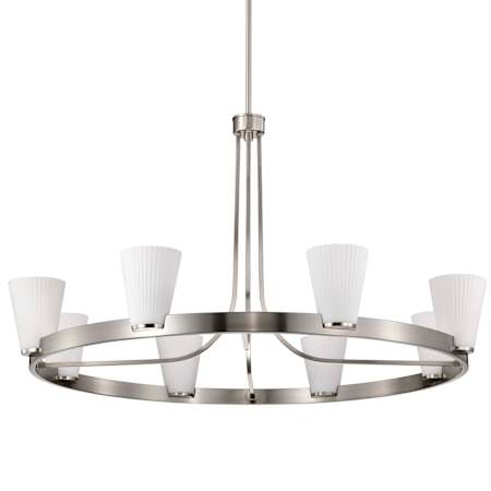 Nuvo Lighting Royale 8 Light 40" Wide Ring Chandelier Brushed Nickel