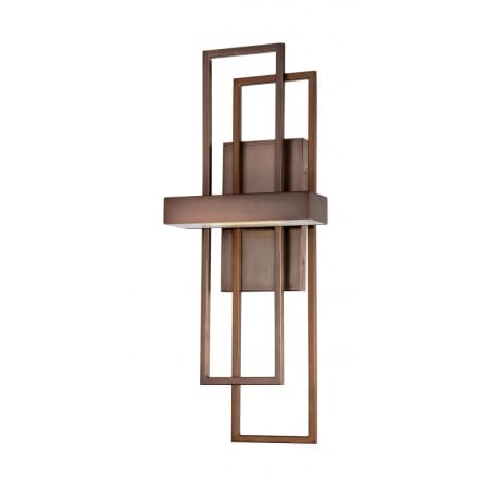 Nuvo Lighting Frame Single Light 20-1/4" Tall Integrated LED Wall Sconce with Frosted Glass Shade - ADA Compliant Hazel Bronze