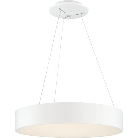 Nuvo Lighting Orbit Single Light 24" Wide LED Drum Chandelier White