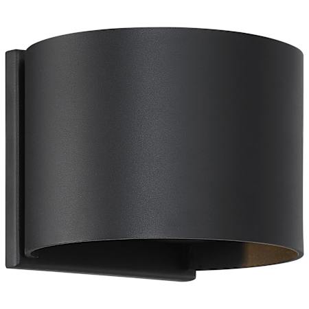 Nuvo Lighting Lightgate 5" Tall Round Outdoor Wall Sconce Matte Black
