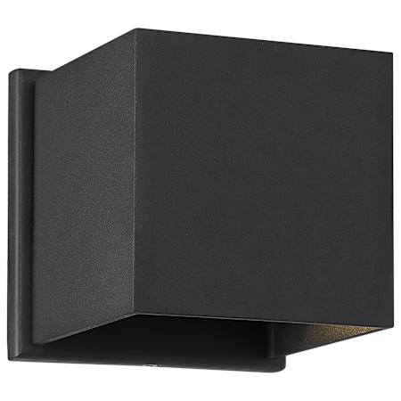 Nuvo Lighting Lightgate 5" Tall Square Outdoor Wall Sconce Matte Black