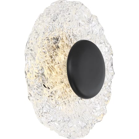 Nuvo Lighting Riverbed 10" Wide Oval LED Flush Mount Ceiling Fixture Matte Black