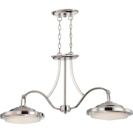 Nuvo Lighting Sawyer 2 Light LED Pendant Polished Nickel