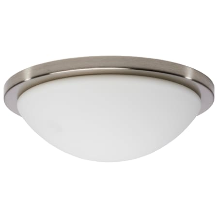 Nuvo Lighting Button 14" Wide 1 Light LED Flush Mount Bowl Ceiling Fixture Brushed Nickel