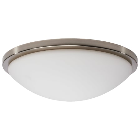 Nuvo Lighting Button 17" Wide 1 Light LED Flush Mount Bowl Ceiling Fixture Brushed Nickel