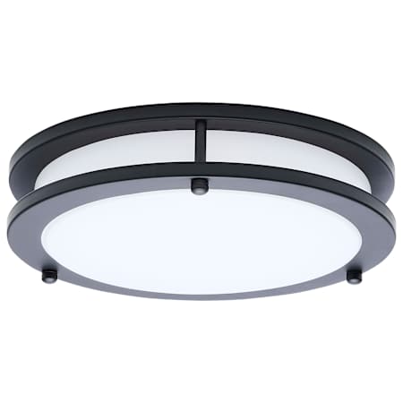 Nuvo Lighting Glamour 10" Wide LED Flush Mount Drum Ceiling Fixture Black