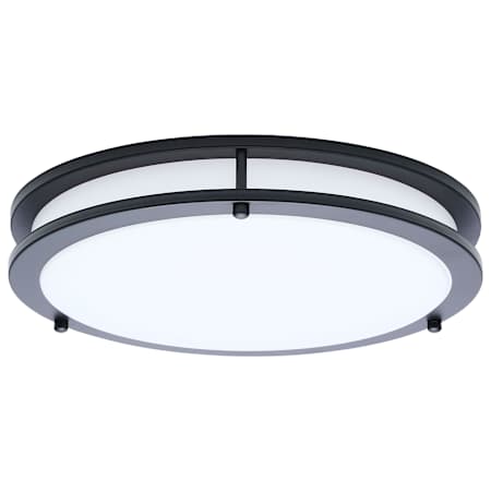 Nuvo Lighting Glamour 13" Wide LED Flush Mount Drum Ceiling Fixture Black