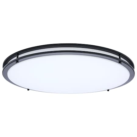 Nuvo Lighting Glamour 24" Wide LED Flush Mount Drum Ceiling Fixture Black
