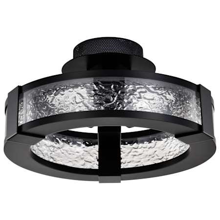 Nuvo Lighting Darrow 14" Wide Semi-flush Ceiling Fixture Matte Black