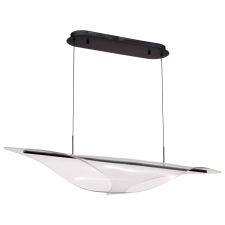 Nuvo Lighting Geneva 47" Wide Linear Pendant Matte Black