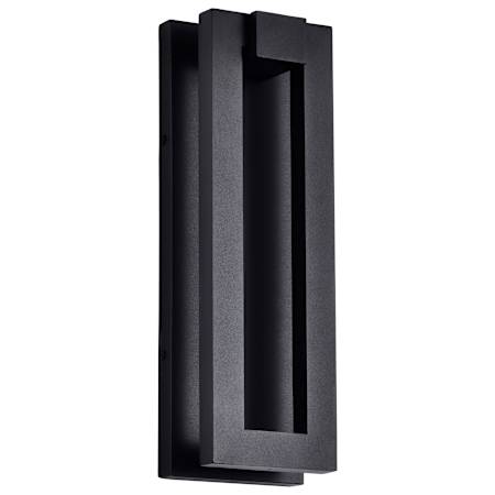 Nuvo Lighting Crew 15" Tall Outdoor LED Wall Sconce Sand Black