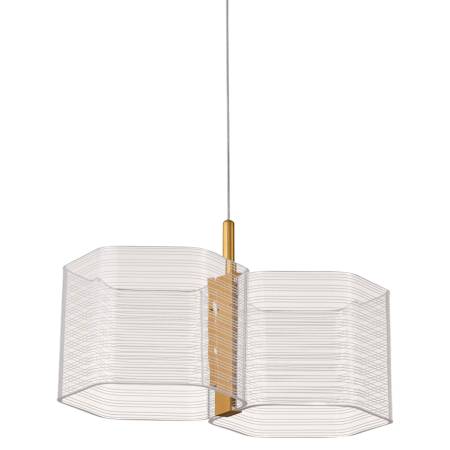 Nuvo Lighting Kenzo 14" Wide LED Pendant Polished Anodized Bronze