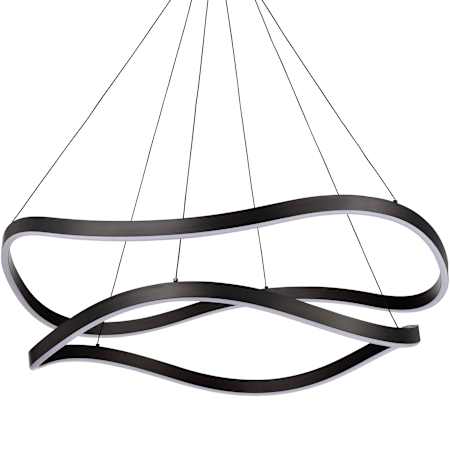 Nuvo Lighting Sylas 38" Wide Suspension Multi Light LED Pendant Matte Black