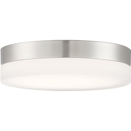 Nuvo Lighting Pi 14" Wide LED Flush Mount Bowl Ceiling Fixture with a Polymer Shade Brushed Nickel